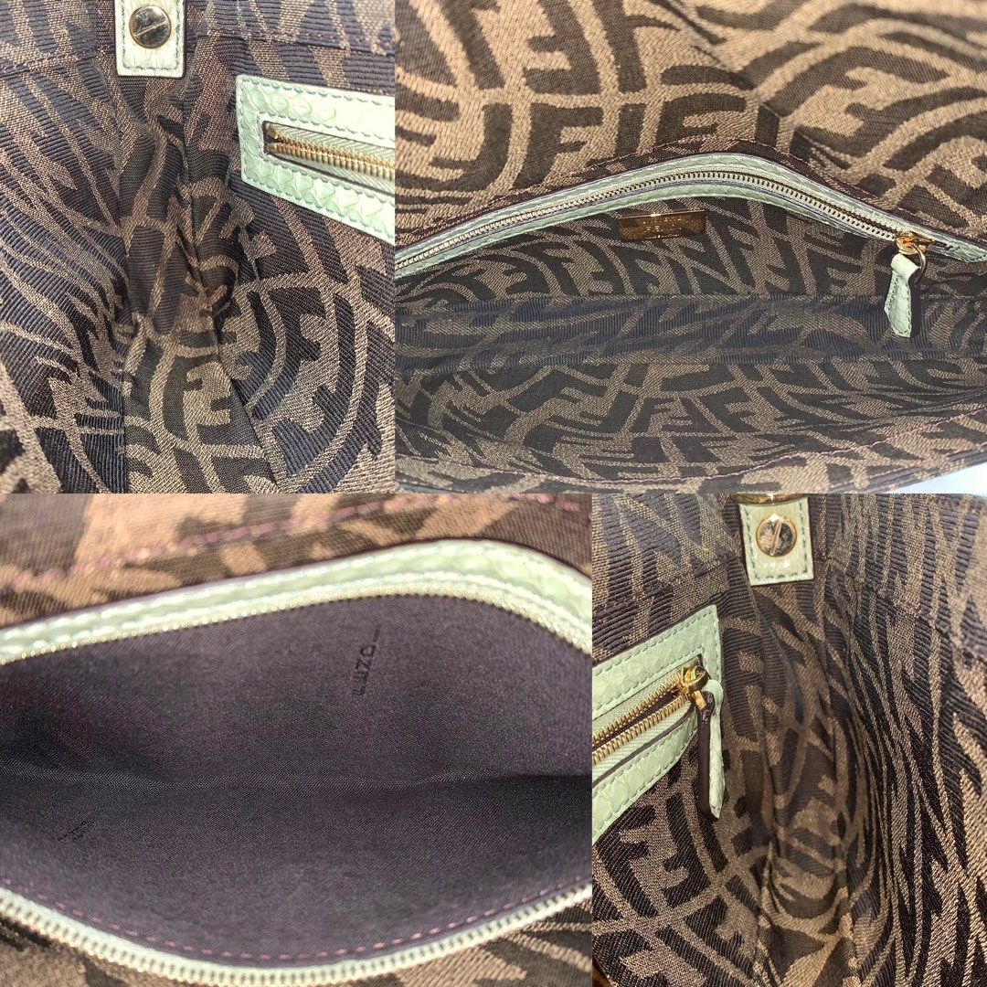 Fendi Baguette 1997 FF Vertigo Jacquard Embroidery