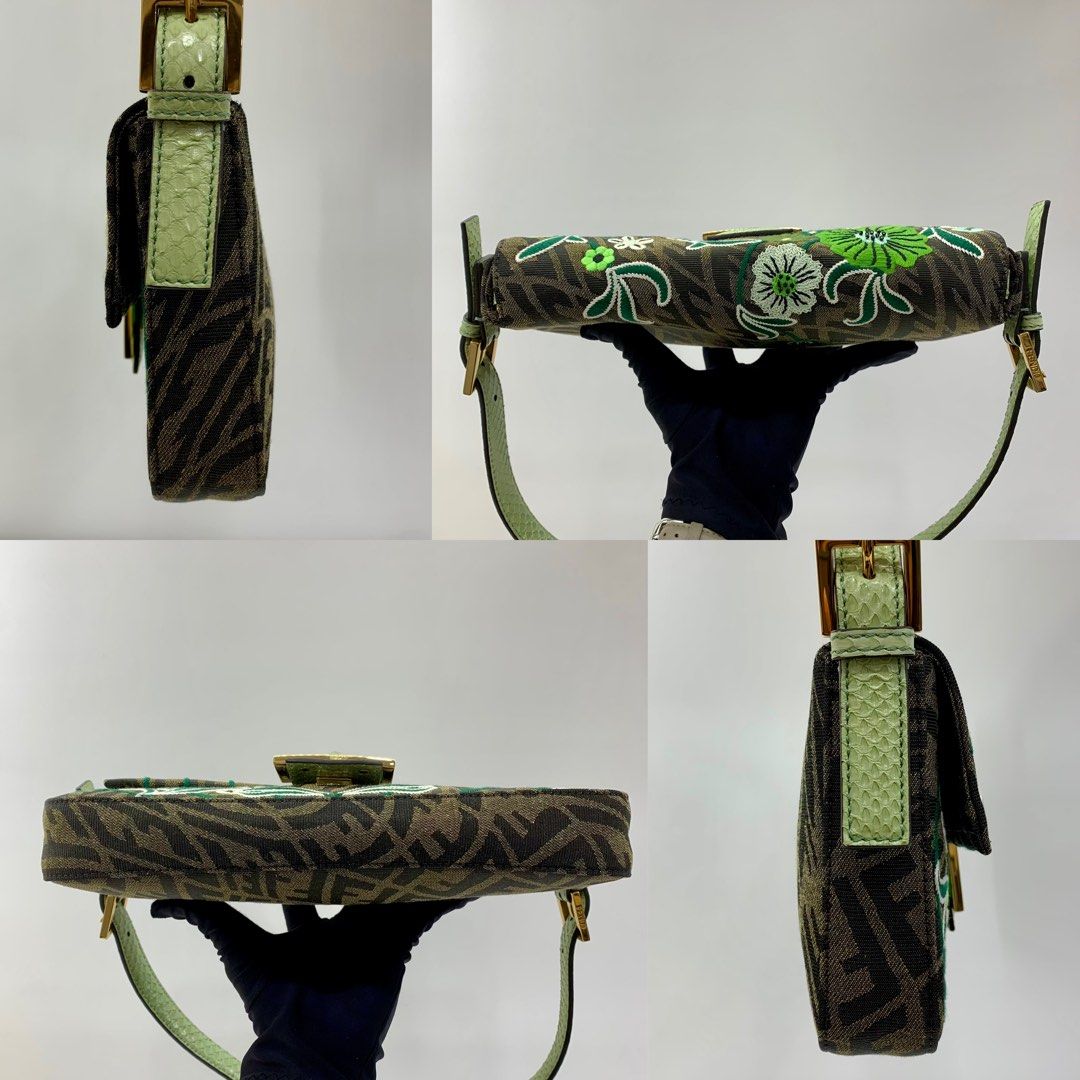 Fendi Baguette 1997 FF Vertigo Jacquard Embroidery