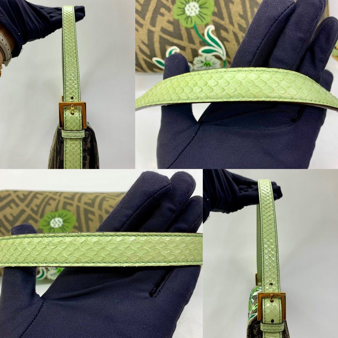 Fendi Baguette 1997 FF Vertigo Jacquard Embroidery