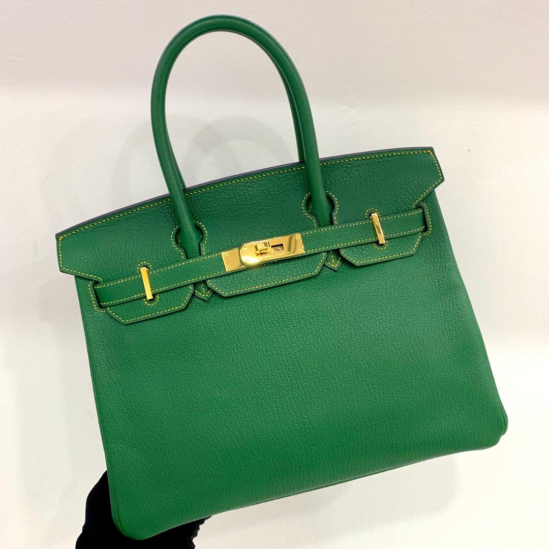 Hermès Birkin 30 Chèvre Vert Vertigo